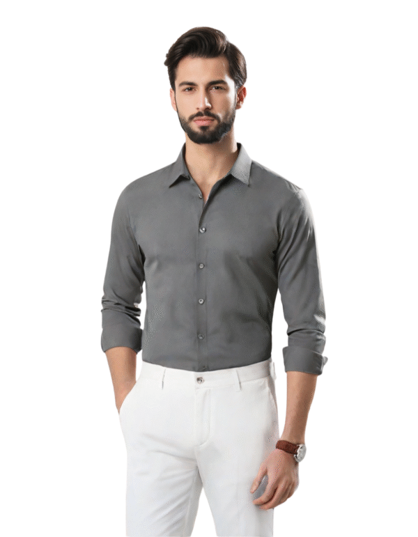 Grey Formal Shirt – First Edition by EternZiv