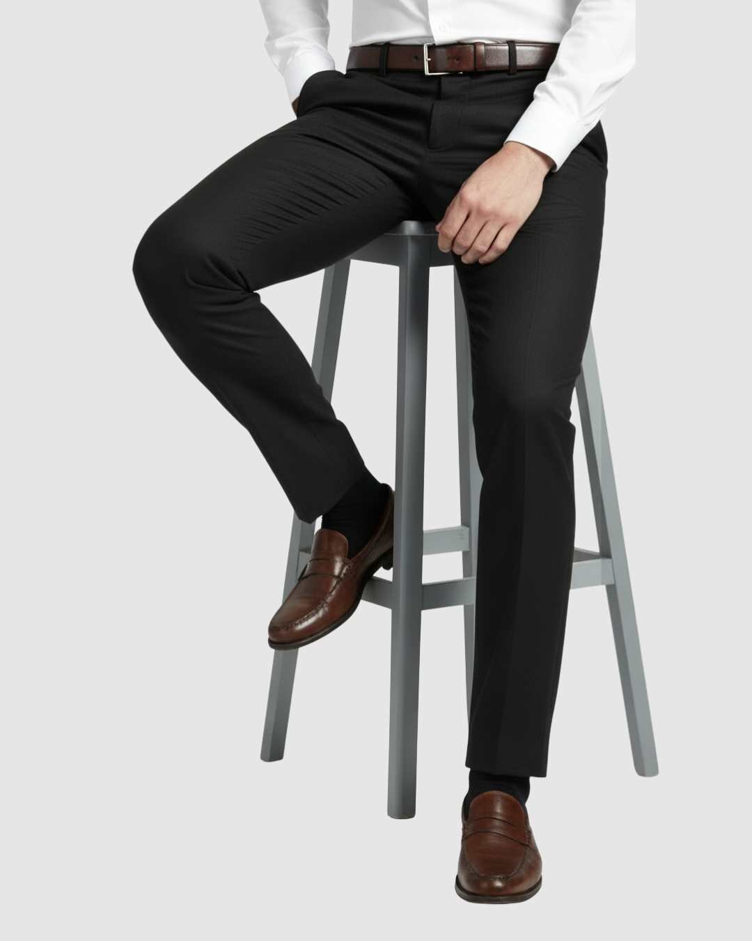 EternZiv Premium Black Men’s Formal Pant, luxury mens fashion, formal office wear