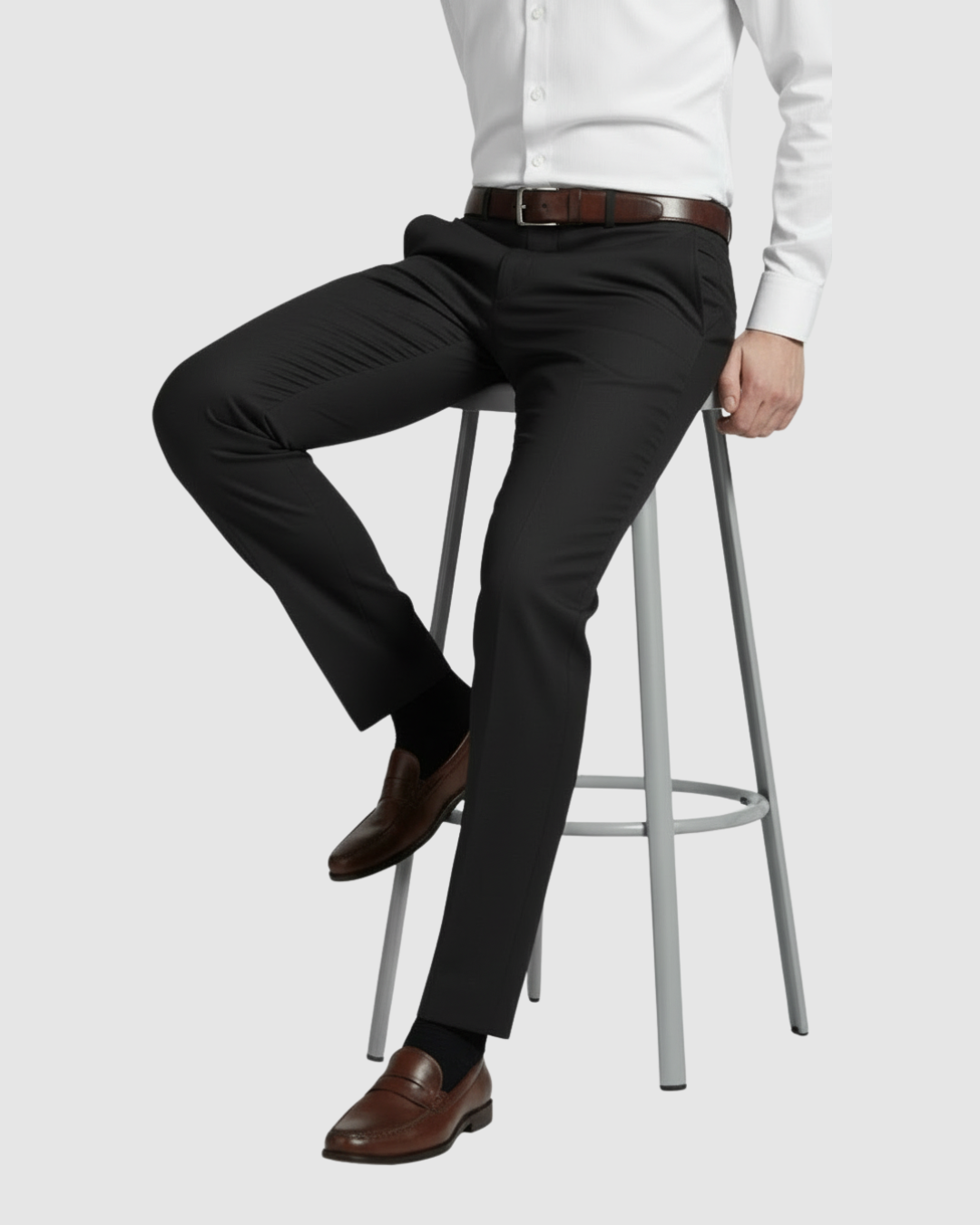 EternZiv Premium Black Men’s Formal Pant, luxury mens fashion, formal office wear