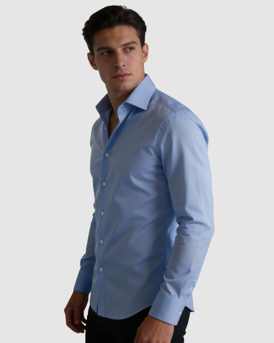 EternZiv Executive Navy Blue Men’s Formal Shirt, premium menswear, formal office shirt