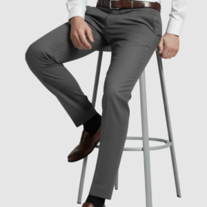EternZiv Signature Charcoal Grey Men’s Formal Pant, premium formal menswear, office wear