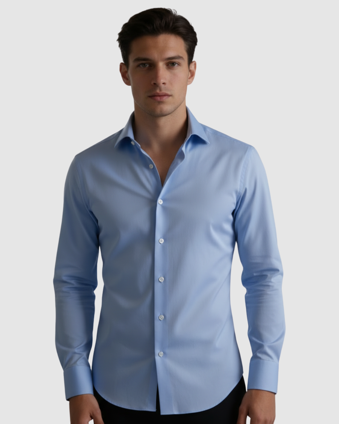 EternZiv Executive Navy Blue Men’s Formal Shirt, premium menswear, formal office shirt