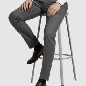 EternZiv Signature Charcoal Grey Men’s Formal Pant, premium formal menswear, office wear